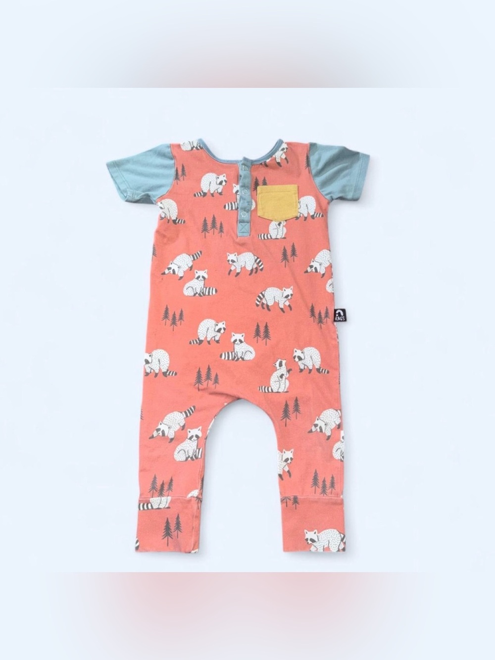 Rags to Raches Racoon Romper